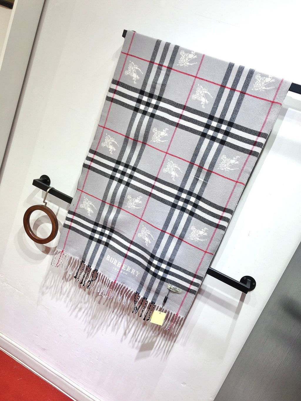 Burberry Plaid Fringed Scarf