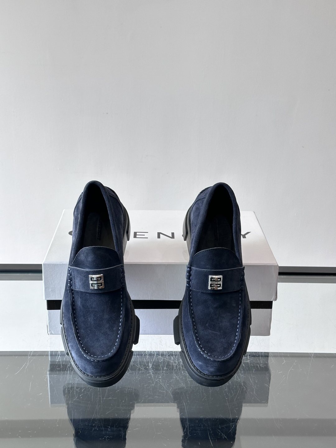 Givenchy Men's Suede Lug-Sole Loafers